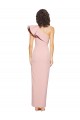 Cheap Sheath One Shoulder Stretch Crepe Long Mauve Formal Dress