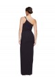 Cheap Sheath Strapless Stretch Crepe Long Black Formal Dress